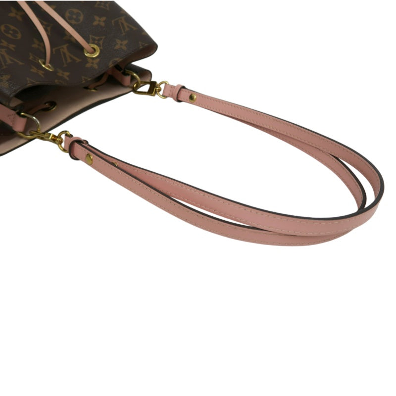 LOUIS VUITTON LV NeoNoe Monogram Shoulder Bag Brown/Pink PVC