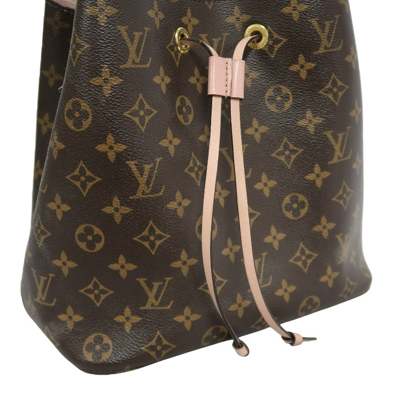 LOUIS VUITTON LV NeoNoe Monogram Shoulder Bag Brown/Pink PVC