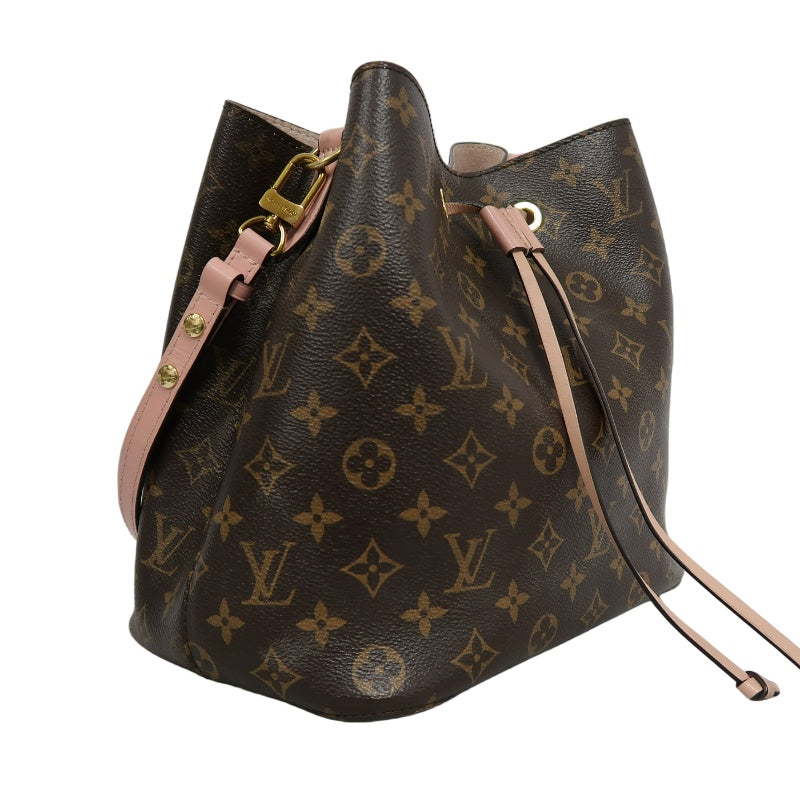 LOUIS VUITTON LV NeoNoe Monogram Shoulder Bag Brown/Pink PVC