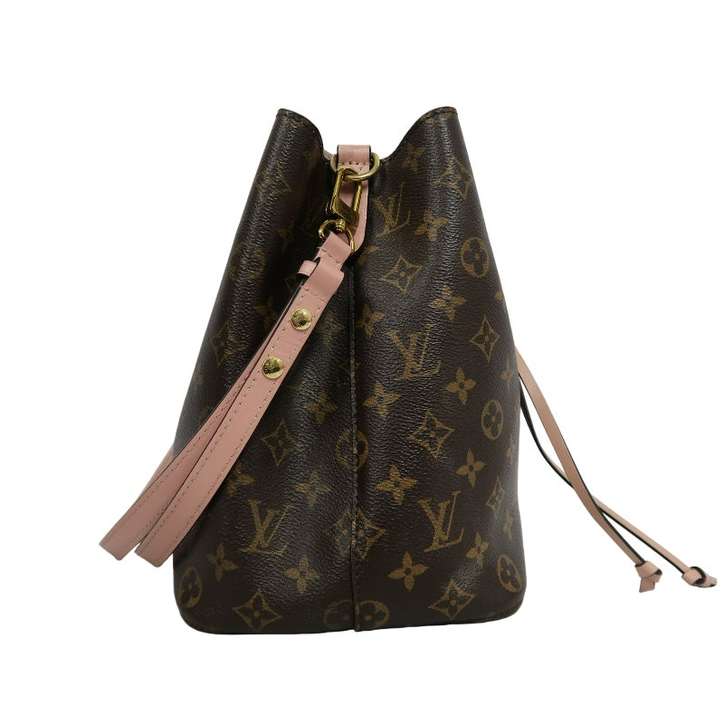 LOUIS VUITTON LV NeoNoe Monogram Shoulder Bag Brown/Pink PVC
