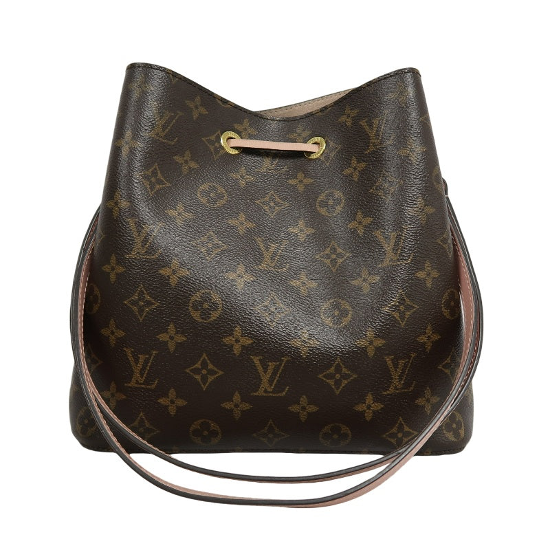 LOUIS VUITTON LV NeoNoe Monogram Shoulder Bag Brown/Pink PVC