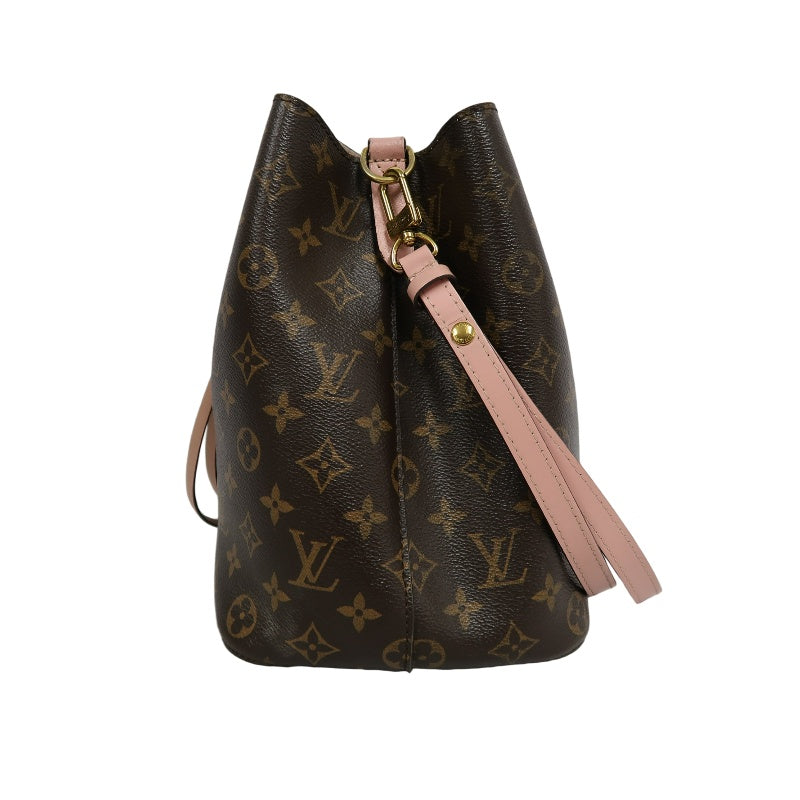 LOUIS VUITTON LV NeoNoe Monogram Shoulder Bag Brown/Pink PVC