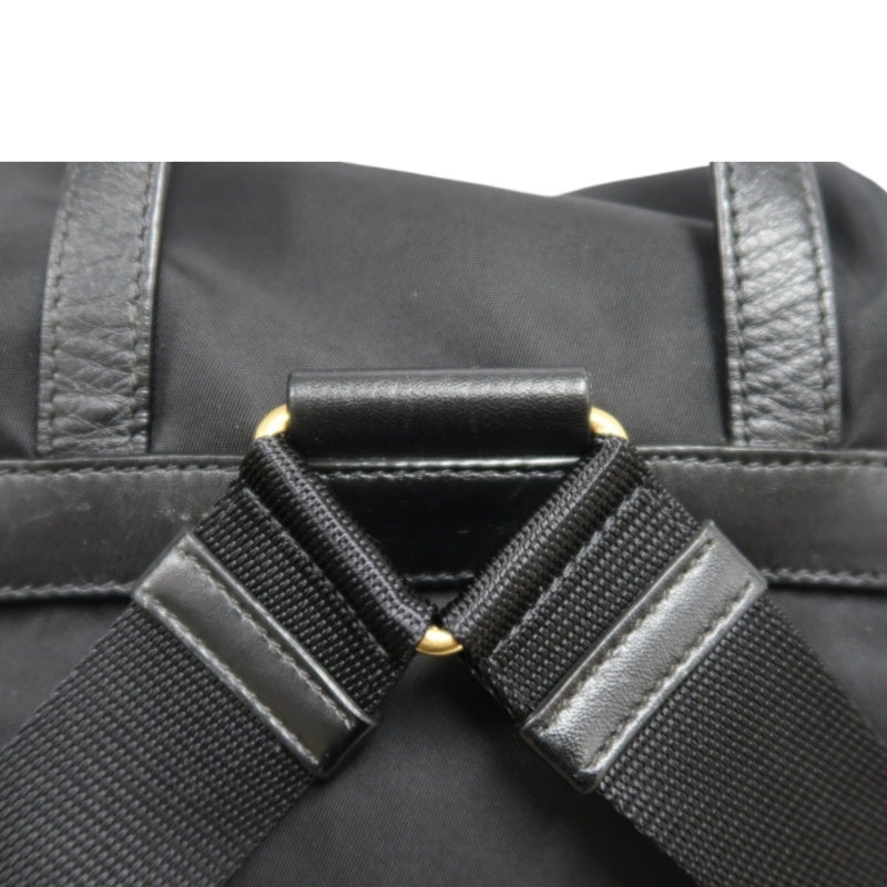 PRADA Nylon Backpack Black Gold Hardware
