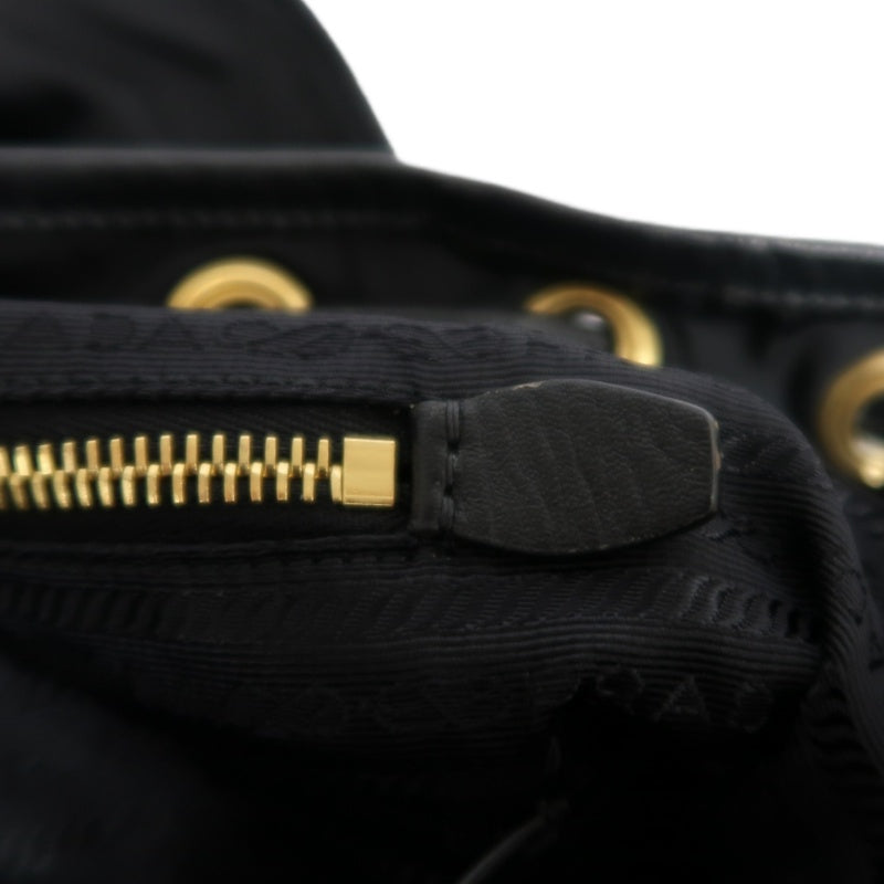 PRADA Nylon Backpack Black Gold Hardware
