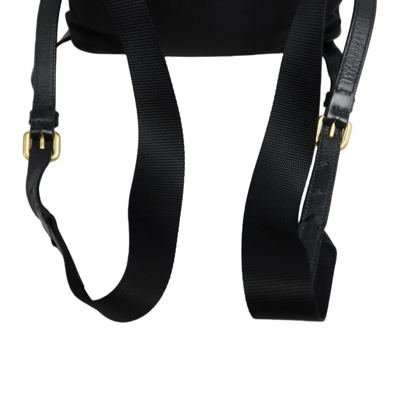 PRADA Nylon Backpack Black Gold Hardware