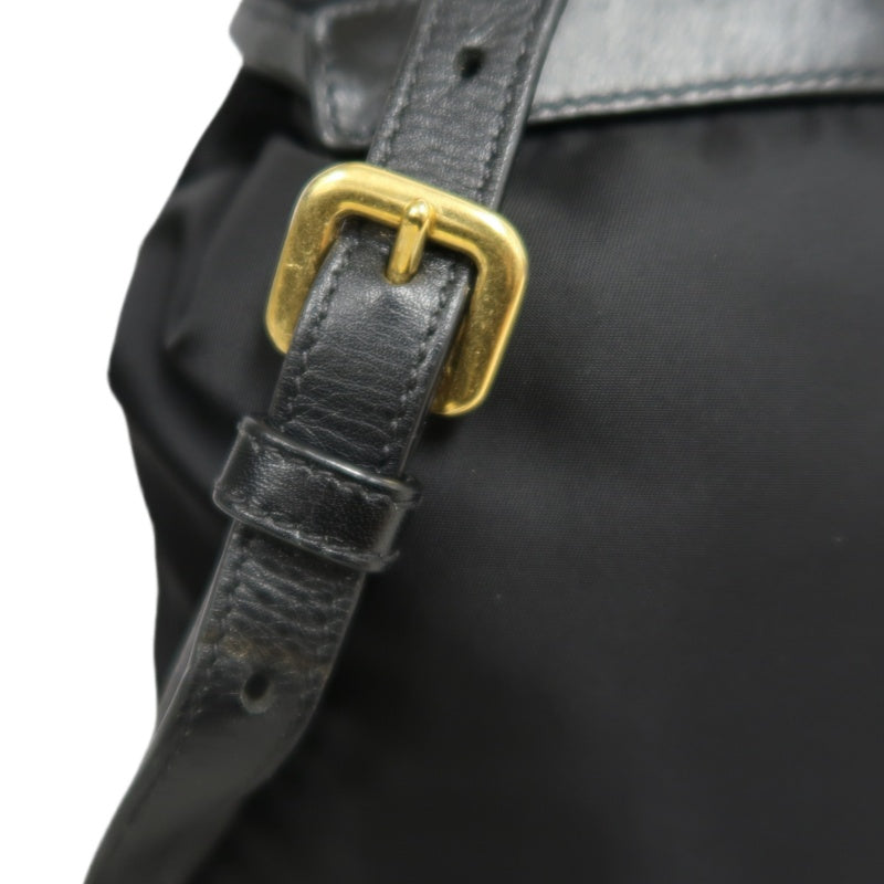 PRADA Nylon Backpack Black Gold Hardware