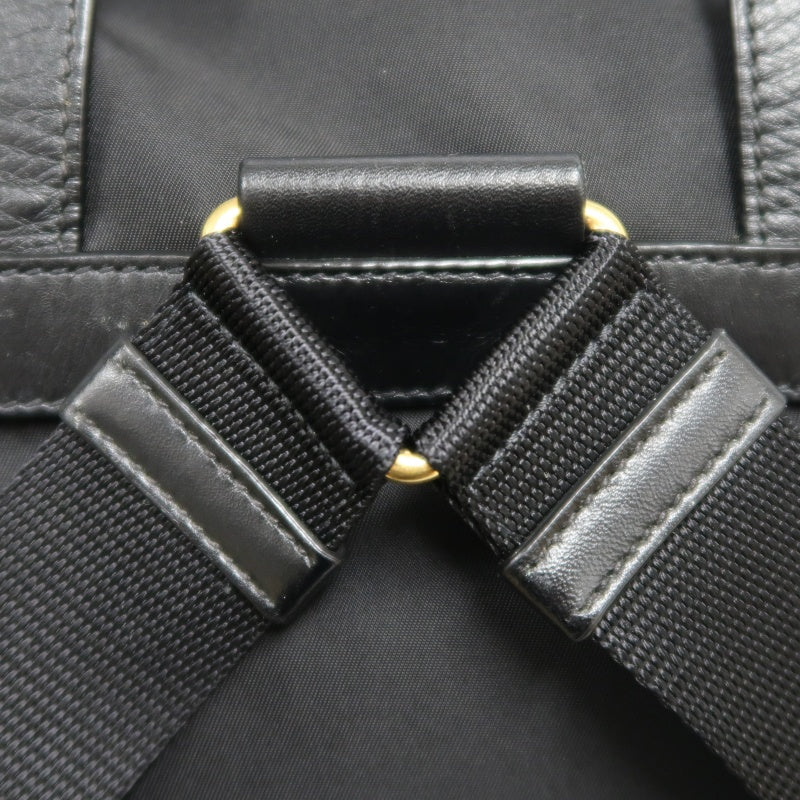 PRADA Nylon Backpack Black Gold Hardware