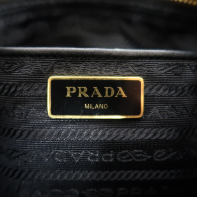 PRADA Nylon Backpack Black Gold Hardware