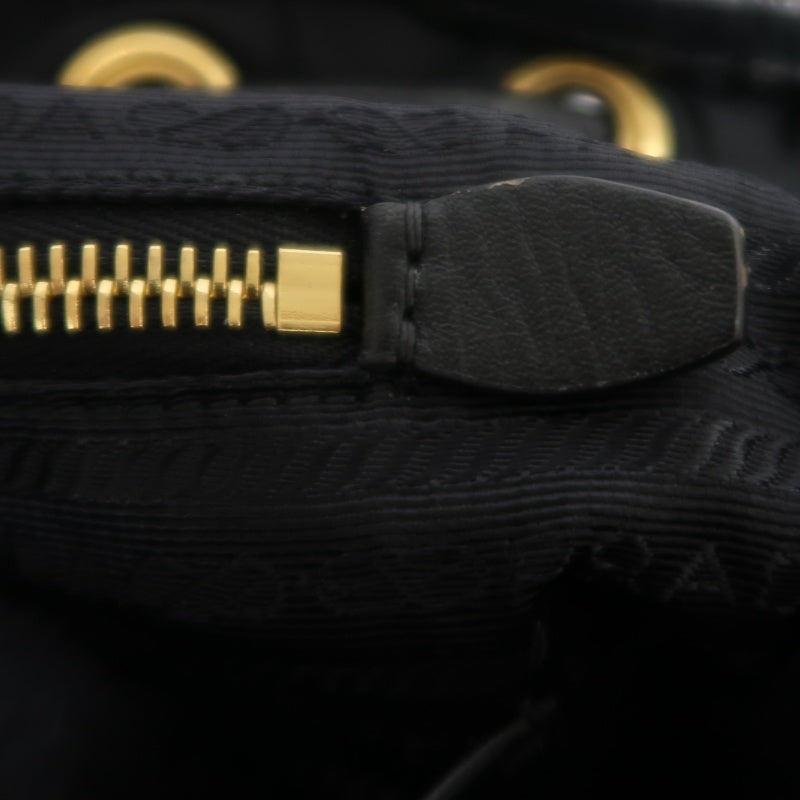 PRADA Nylon Backpack Black Gold Hardware