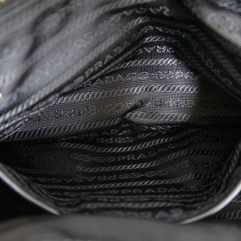 PRADA Nylon Backpack Black Gold Hardware
