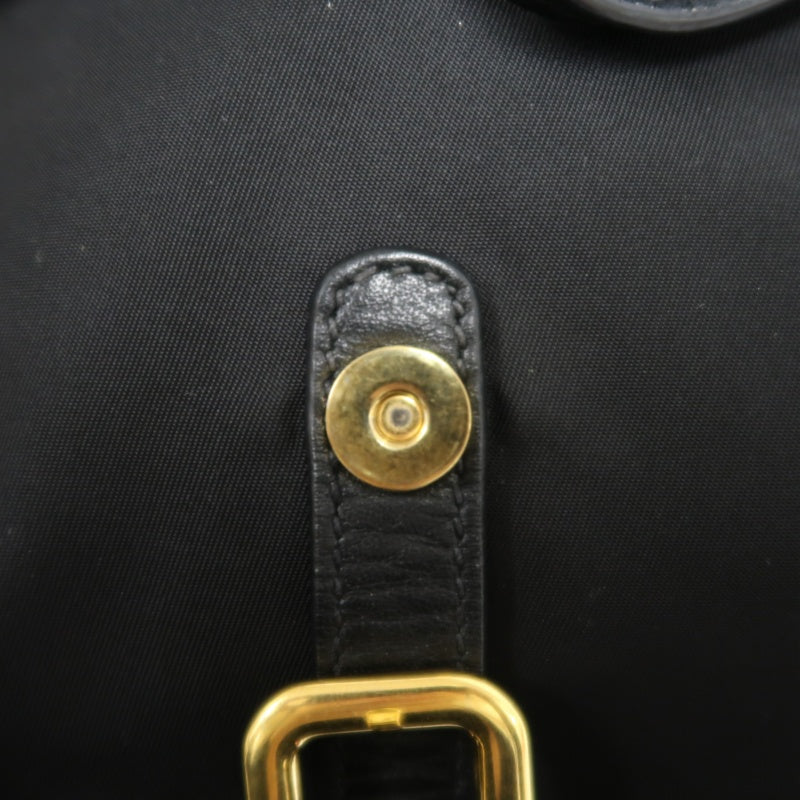 PRADA Nylon Backpack Black Gold Hardware