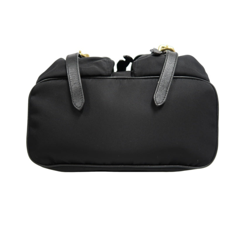 PRADA Nylon Backpack Black Gold Hardware