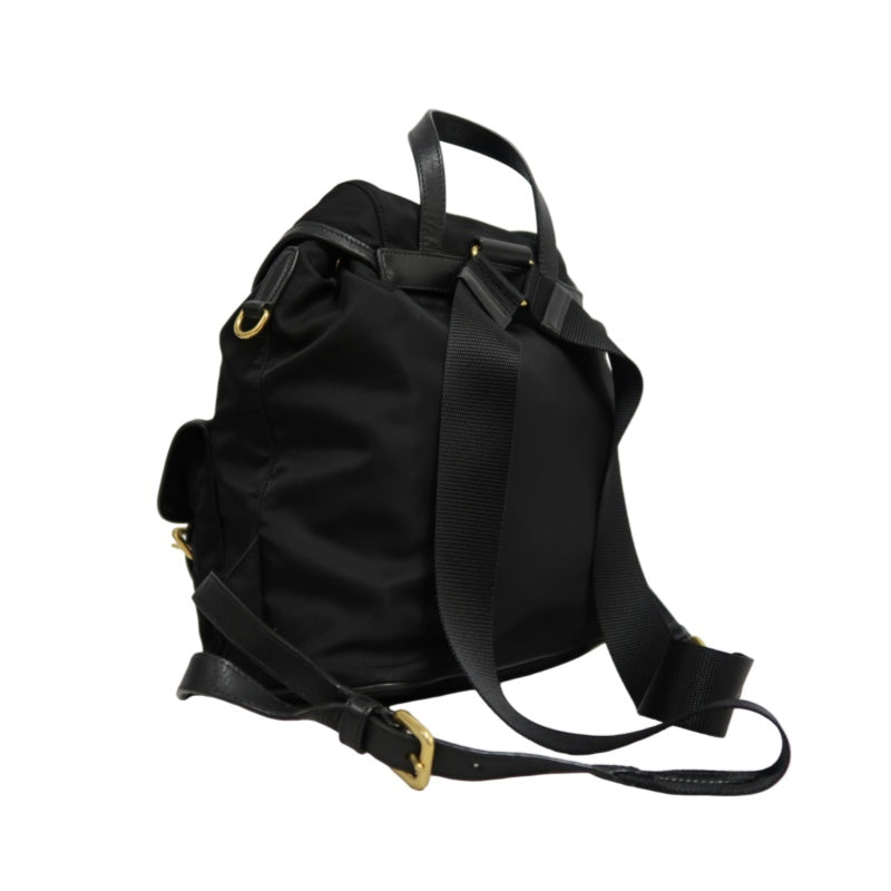 PRADA Nylon Backpack Black Gold Hardware