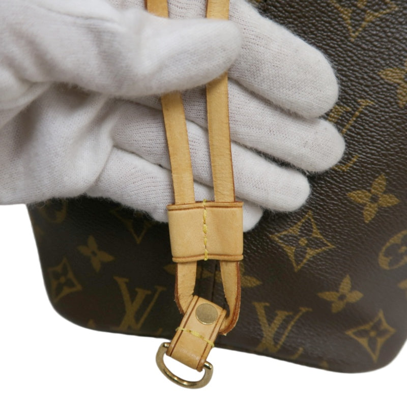 LOUIS VUITTON Monogram Neverfull MM Tote Bag Brown