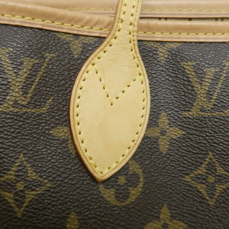 LOUIS VUITTON Monogram Neverfull MM Tote Bag Brown