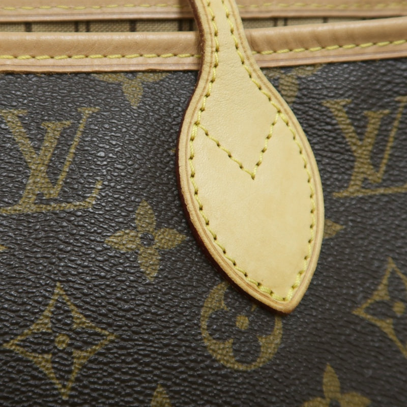LOUIS VUITTON Monogram Neverfull MM Tote Bag Brown