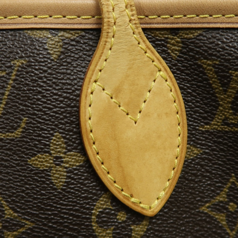 LOUIS VUITTON Monogram Neverfull MM Tote Bag Brown