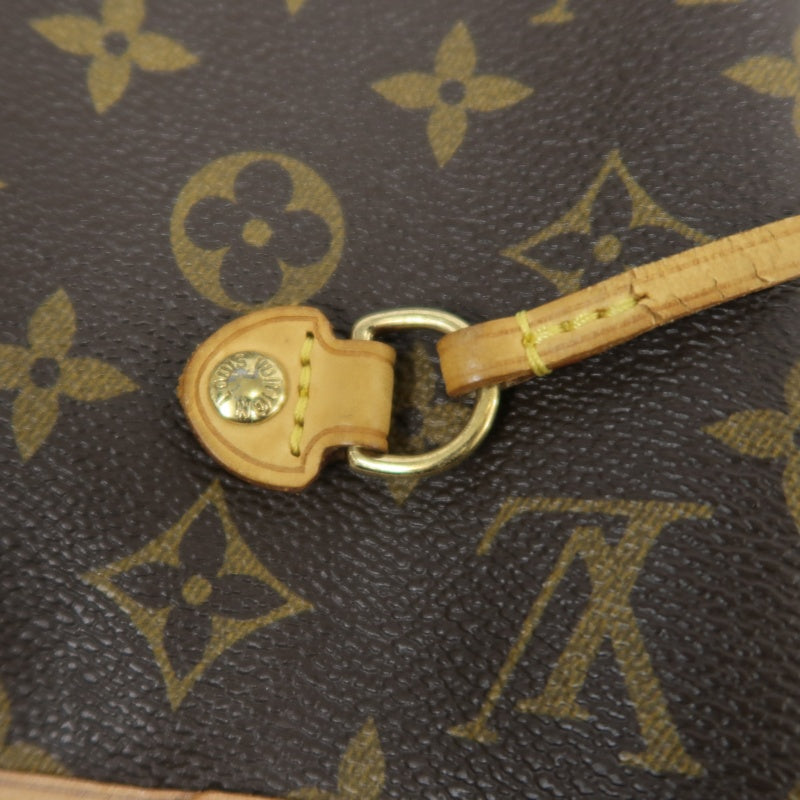 LOUIS VUITTON Monogram Neverfull MM Tote Bag Brown