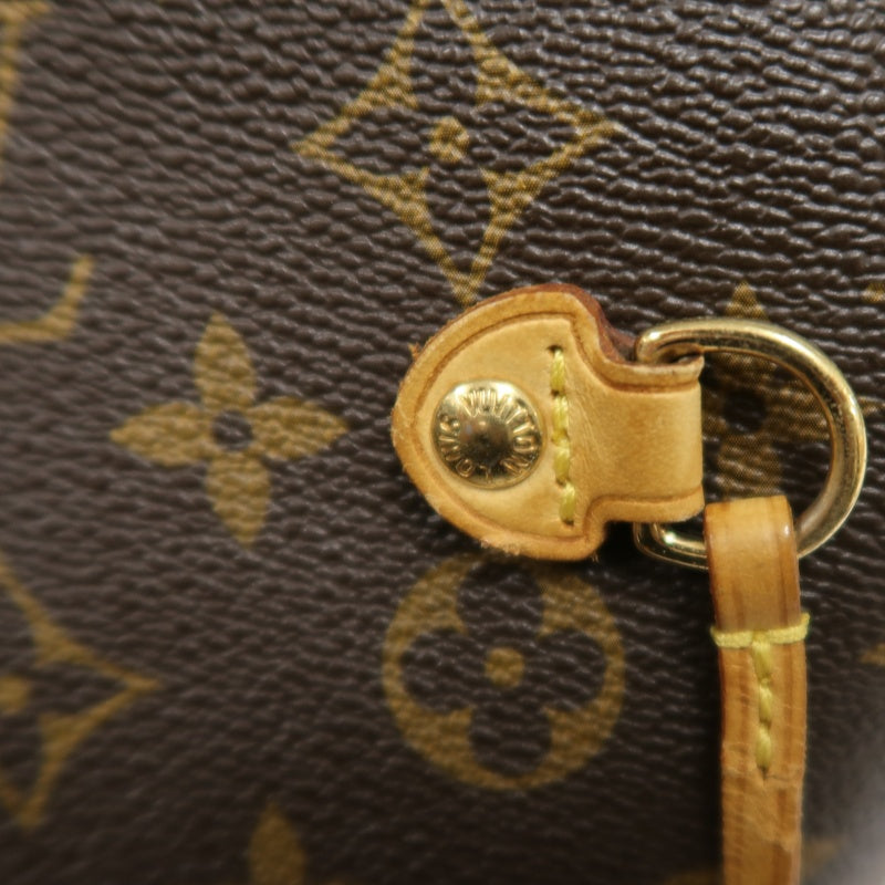 LOUIS VUITTON Monogram Neverfull MM Tote Bag Brown