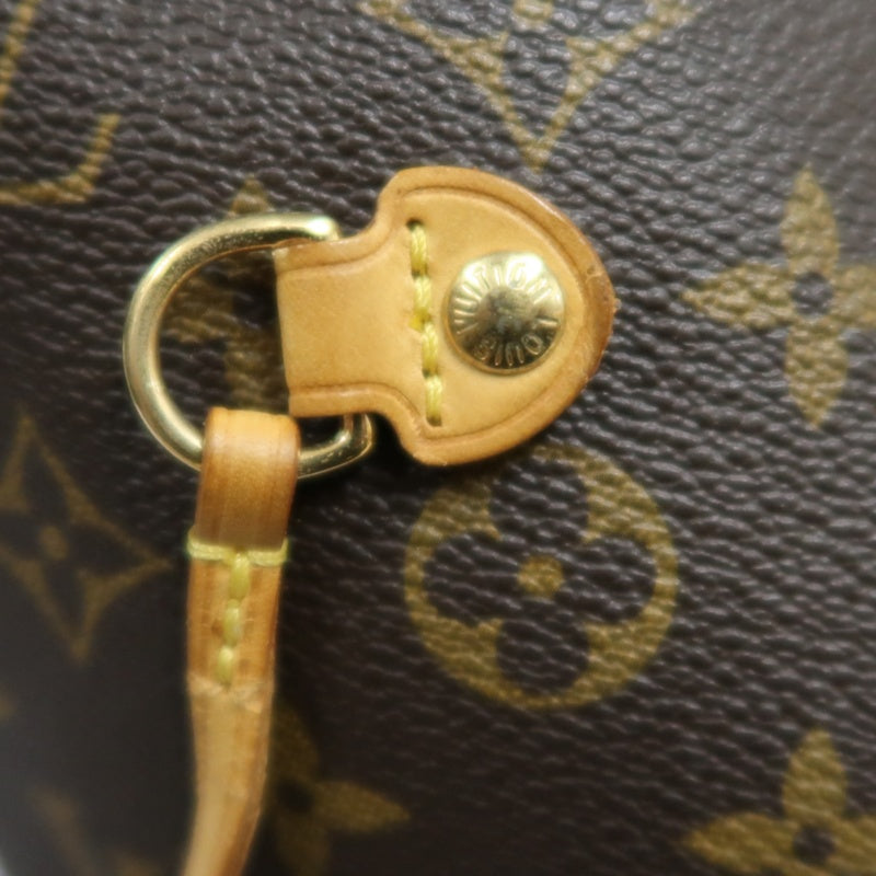 LOUIS VUITTON Monogram Neverfull MM Tote Bag Brown