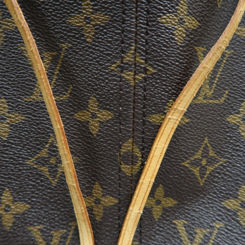 LOUIS VUITTON Monogram Neverfull MM Tote Bag Brown