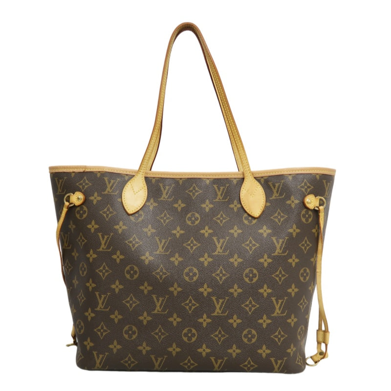 LOUIS VUITTON Monogram Neverfull MM Tote Bag Brown