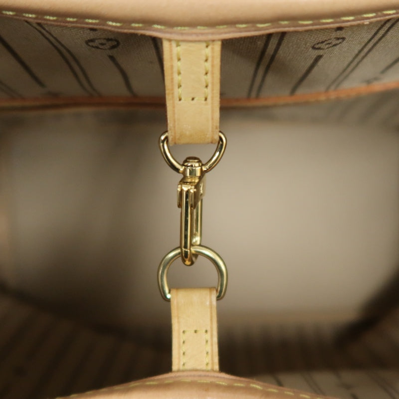 LOUIS VUITTON Monogram Neverfull MM Tote Bag Brown