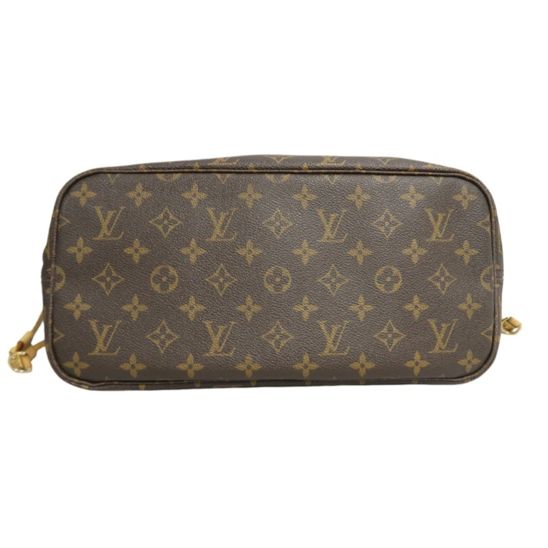 LOUIS VUITTON Monogram Neverfull MM Tote Bag Brown