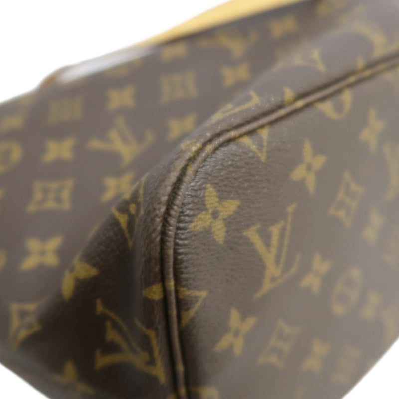 LOUIS VUITTON Monogram Neverfull MM Tote Bag Brown
