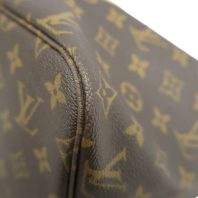 LOUIS VUITTON Monogram Neverfull MM Tote Bag Brown