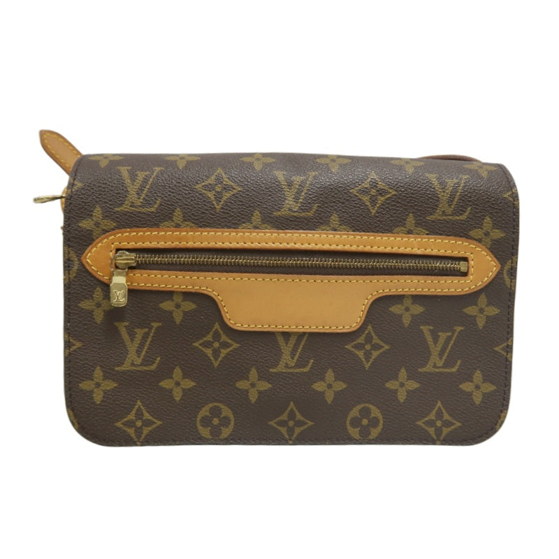 LOUIS VUITTON Monogram Pallas MM Shoulder Bag Brown