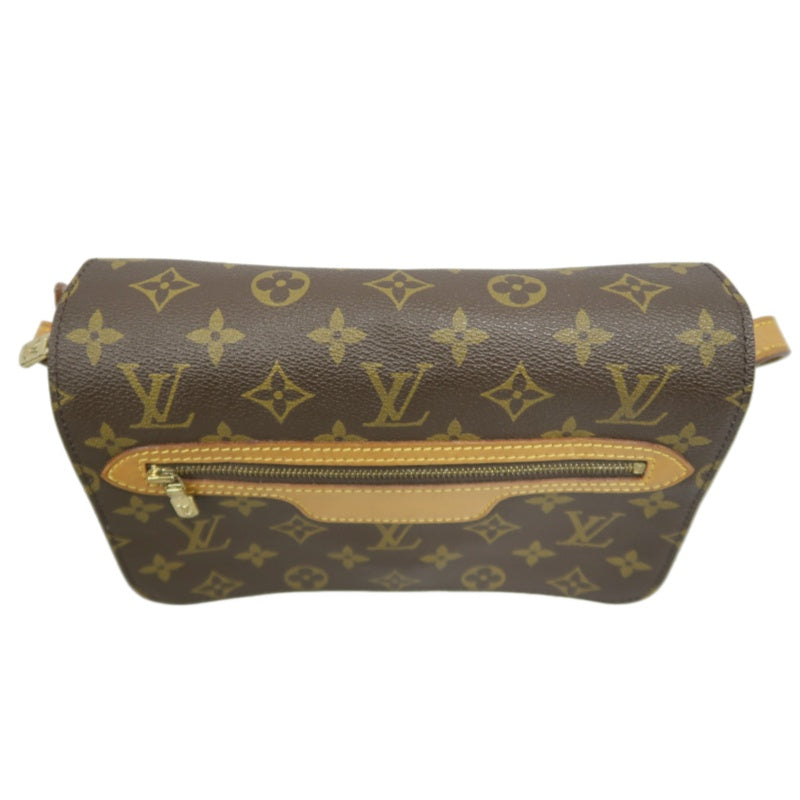 LOUIS VUITTON Monogram Pallas MM Shoulder Bag Brown