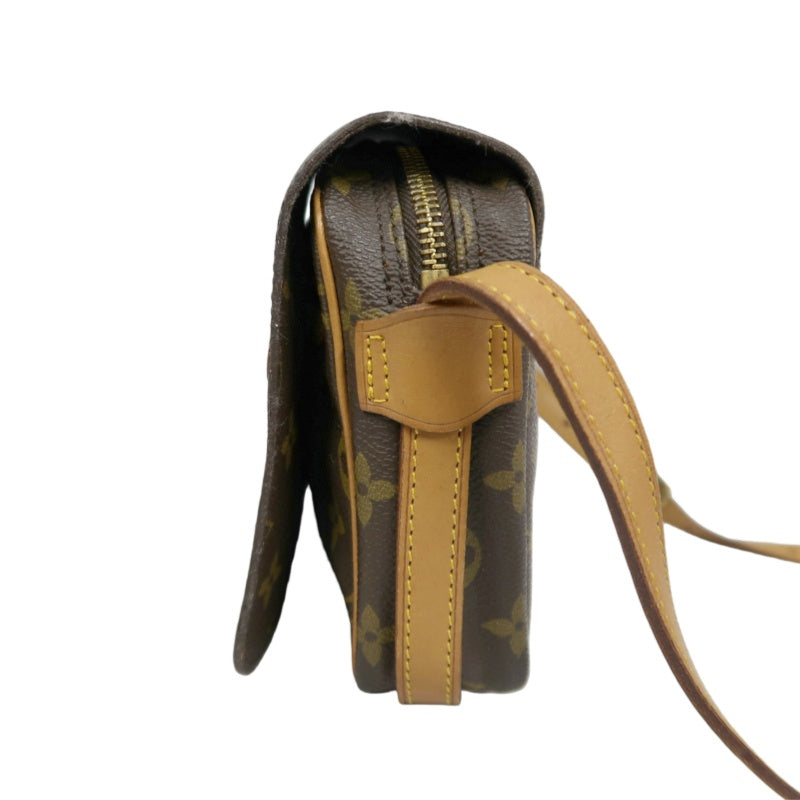 LOUIS VUITTON Monogram Pallas MM Shoulder Bag Brown