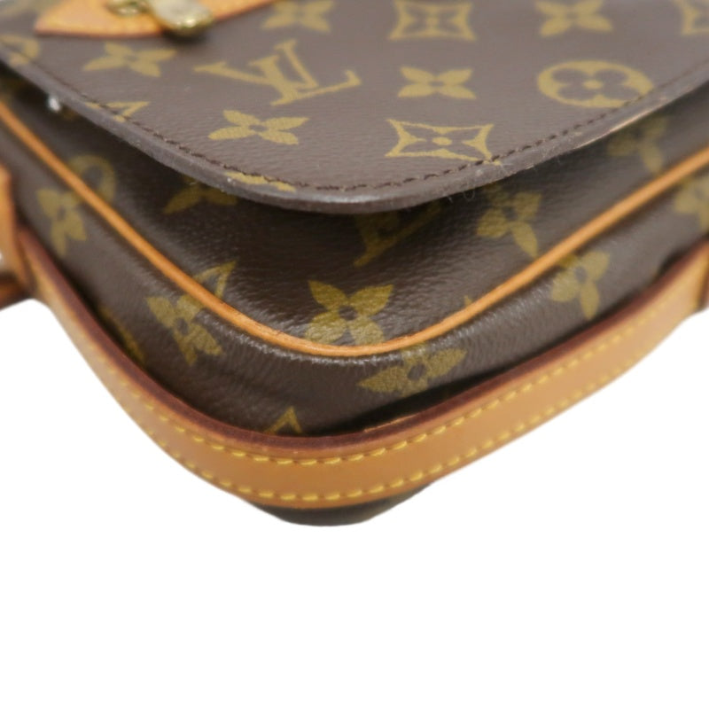 LOUIS VUITTON Monogram Pallas MM Shoulder Bag Brown