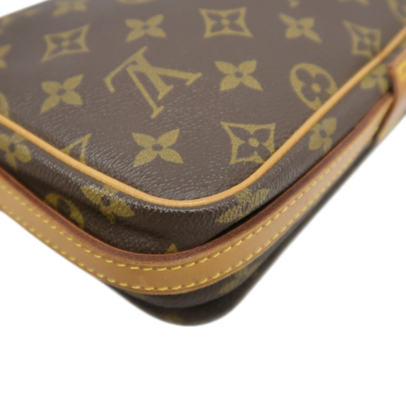LOUIS VUITTON Monogram Pallas MM Shoulder Bag Brown