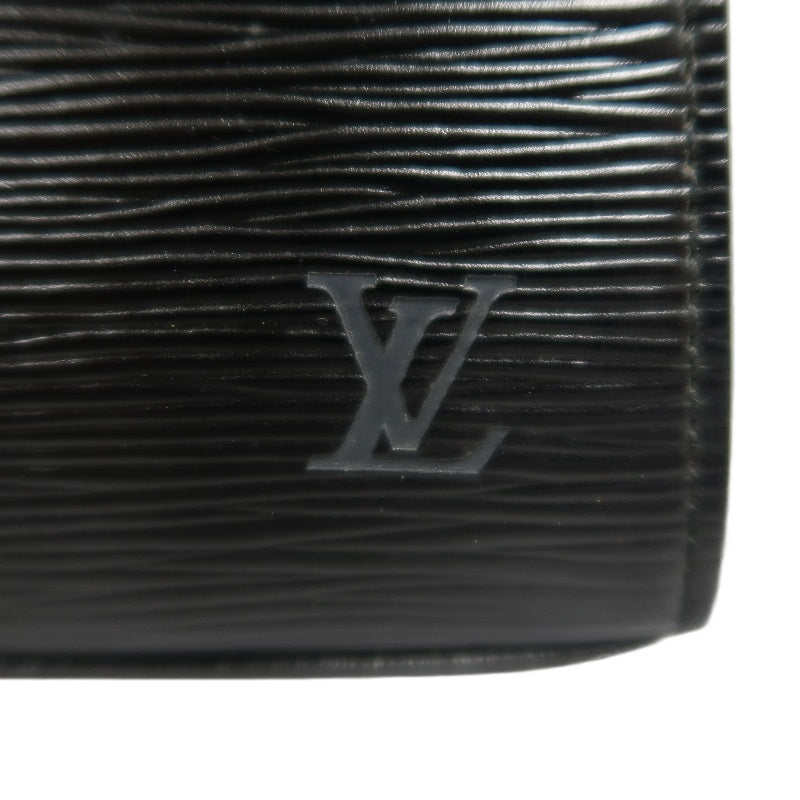 LOUIS VUITTON Epi Malesherbes Handbag Leather Black