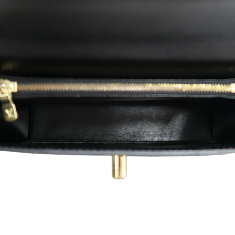 LOUIS VUITTON Epi Malesherbes Handbag Leather Black