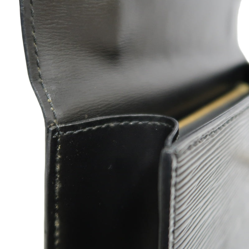 LOUIS VUITTON Epi Malesherbes Handbag Leather Black