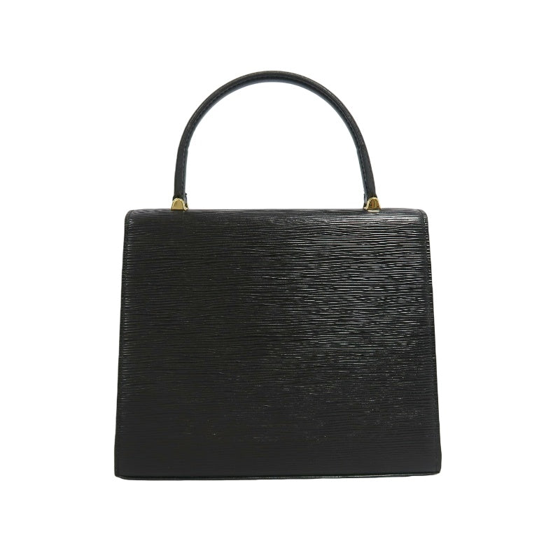 LOUIS VUITTON Epi Malesherbes Handbag Leather Black