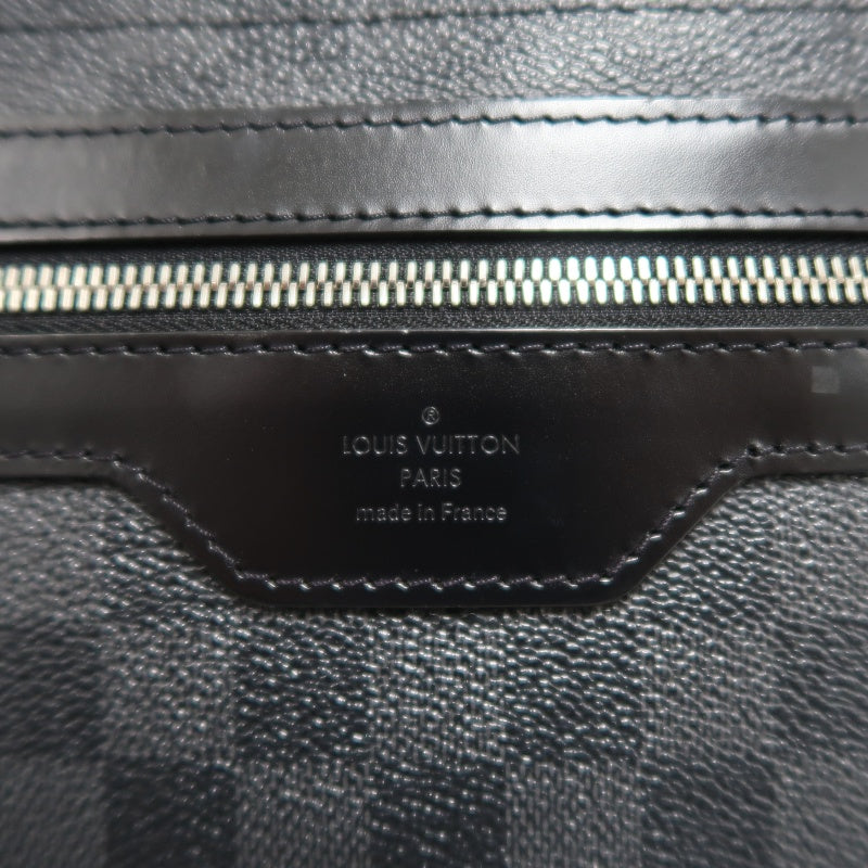 LOUIS VUITTON Damier Graphite Daniel MM Shoulder Bag  Black Grey