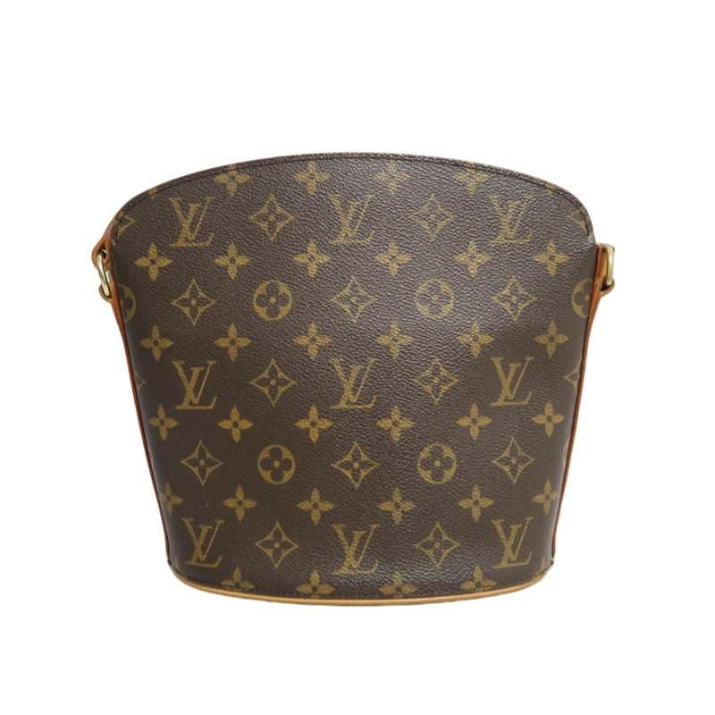 LOUIS VUITTON Monogram Drouot Shoulder Bag  Brown