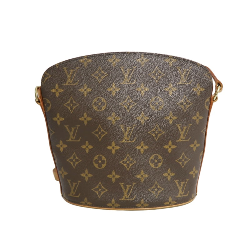 LOUIS VUITTON Monogram Drouot Shoulder Bag  Brown
