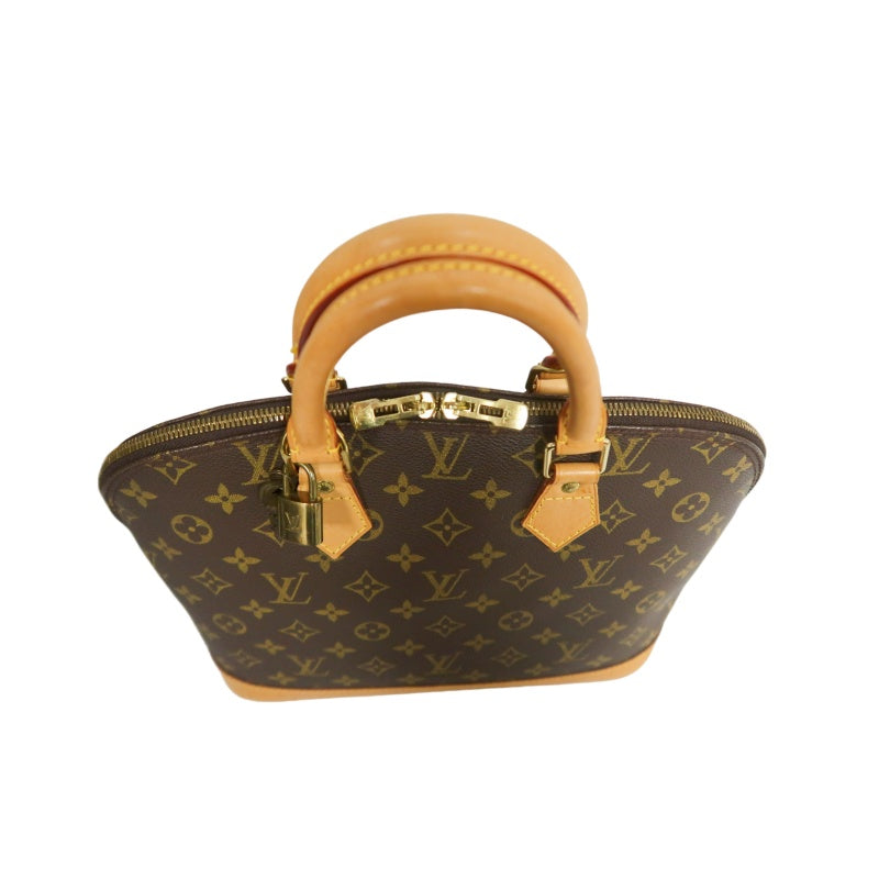 LOUIS VUITTON Monogram Alma PM Handbag  Brown Padlock・two keys