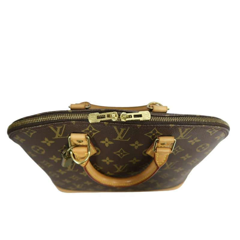 LOUIS VUITTON Monogram Alma PM Handbag  Brown Padlock・two keys