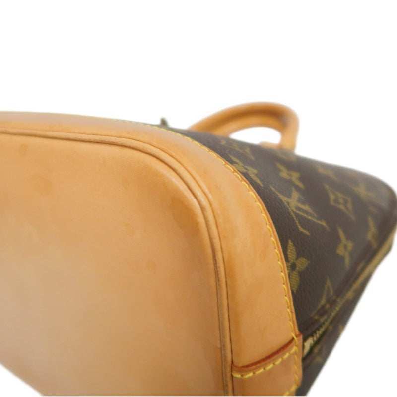 LOUIS VUITTON Monogram Alma PM Handbag  Brown Padlock・two keys