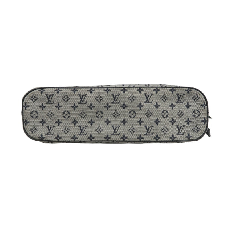LOUIS VUITTON Monogram Mini Lucille PM Handbag Canvas Blue Grey Name Tag