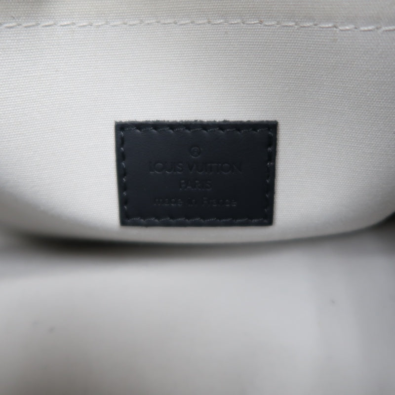 LOUIS VUITTON Monogram Mini Lucille PM Handbag Canvas Blue Grey Name Tag