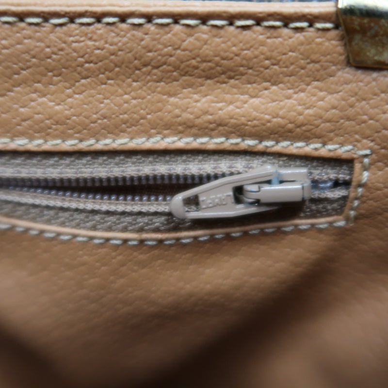 CELINE Macadam Saddle Shoulder Bag  Brown gold hardware