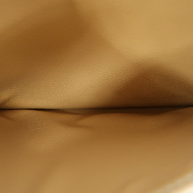 CELINE Macadam Shoulder Bag  Brown Beige gold hardware