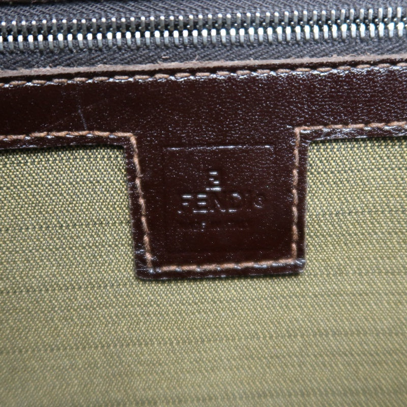 FENDI Zucca Mamma Tote Bag Canvas  Brown  Silver Hardware　